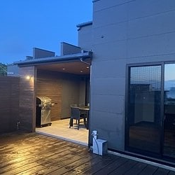 バーベキューテラスに屋根が付きました！のイメージ